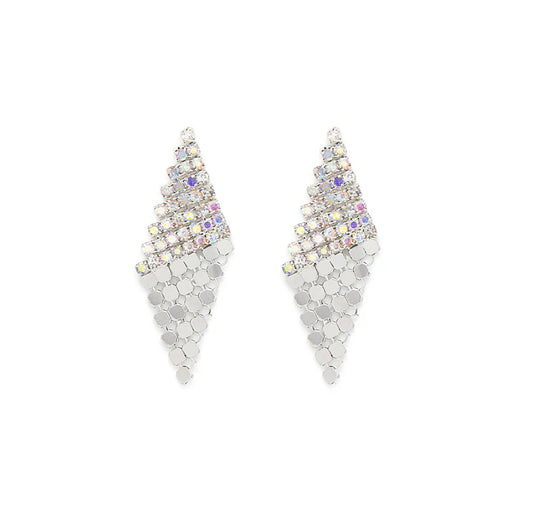Adelina AB Crystal silver Drop Earrings