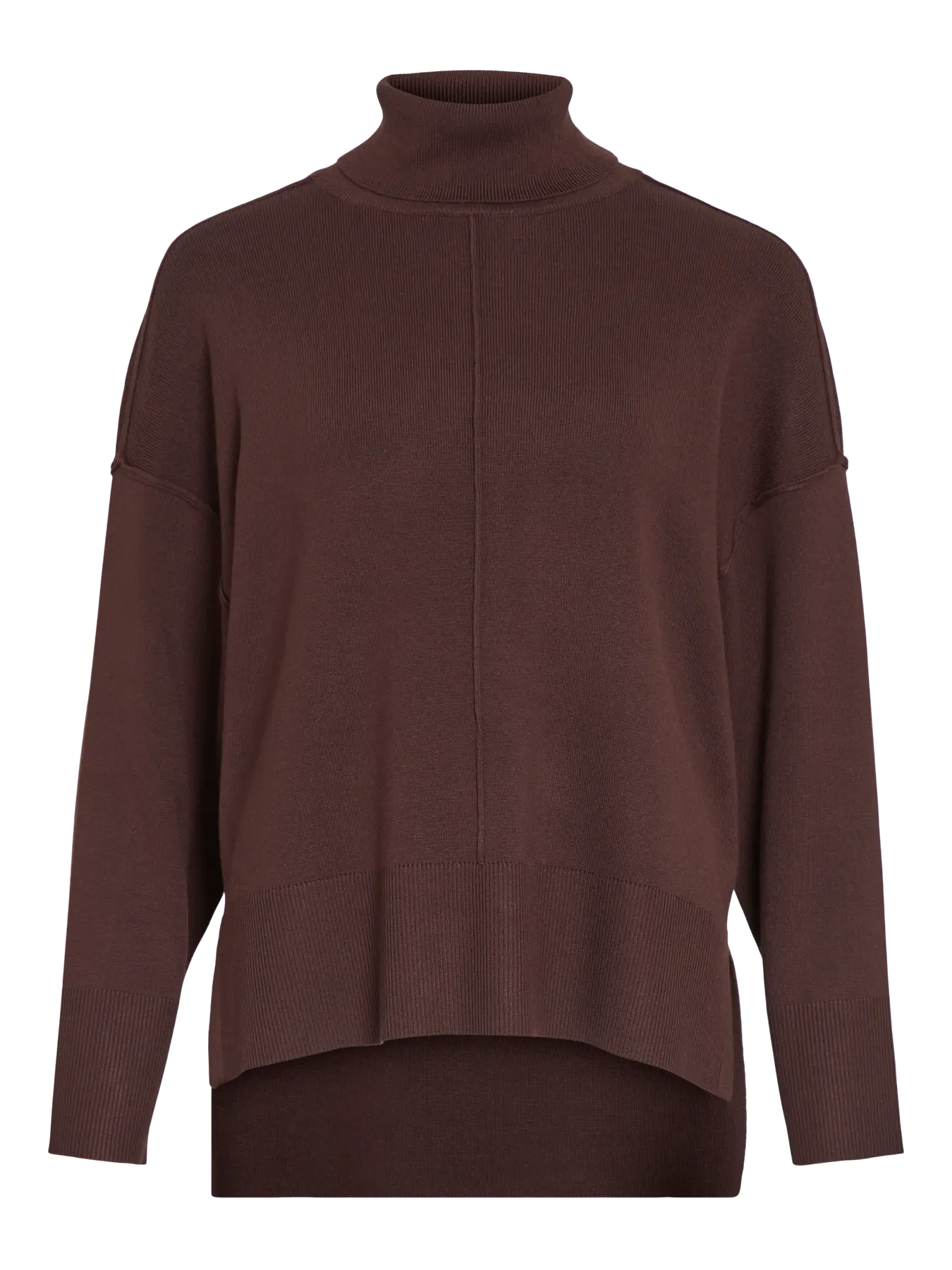 Viostria roll neck jumper in brown