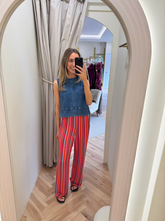 Silke Denim Top