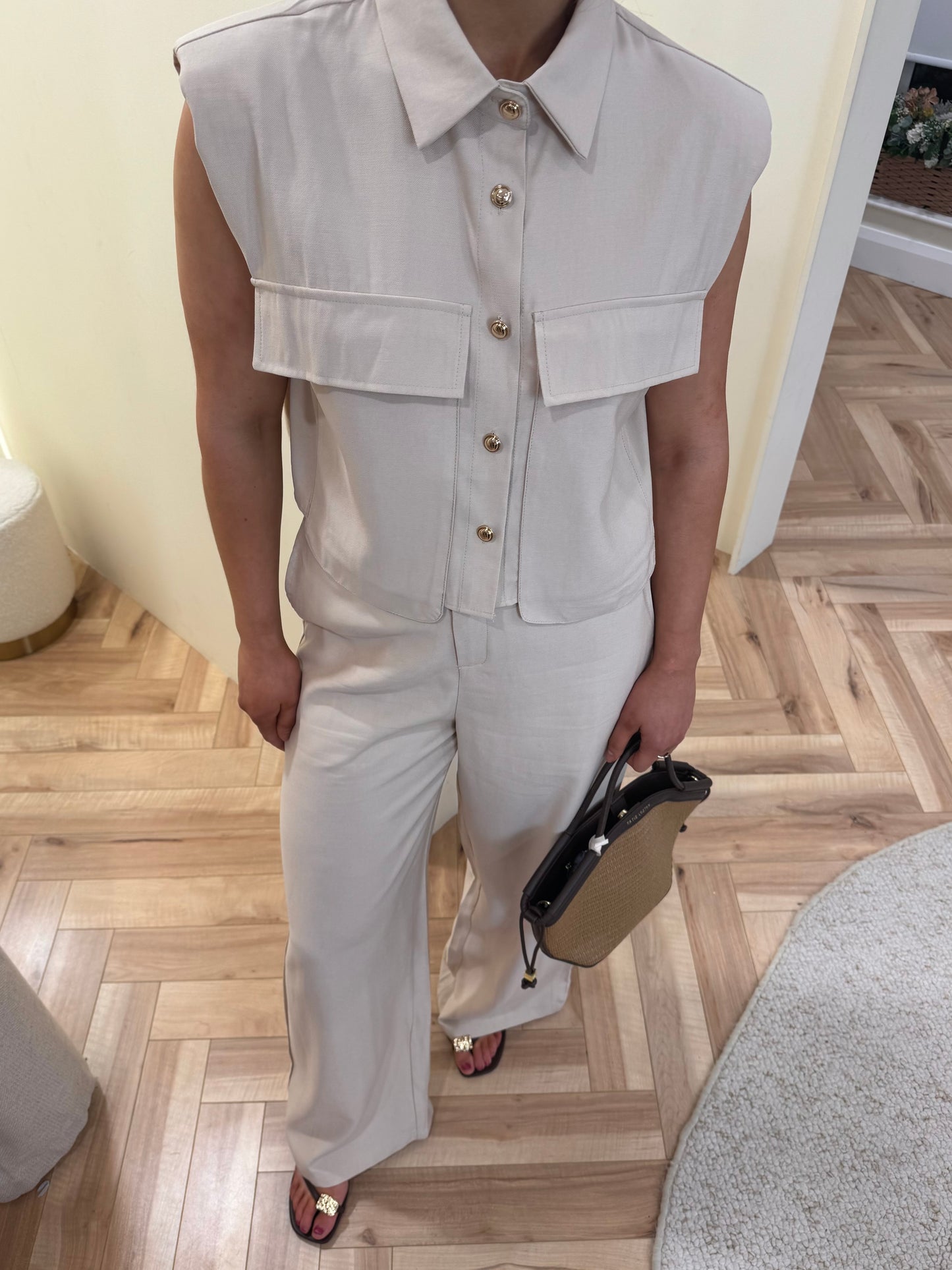 Sasha Co ord in Beige