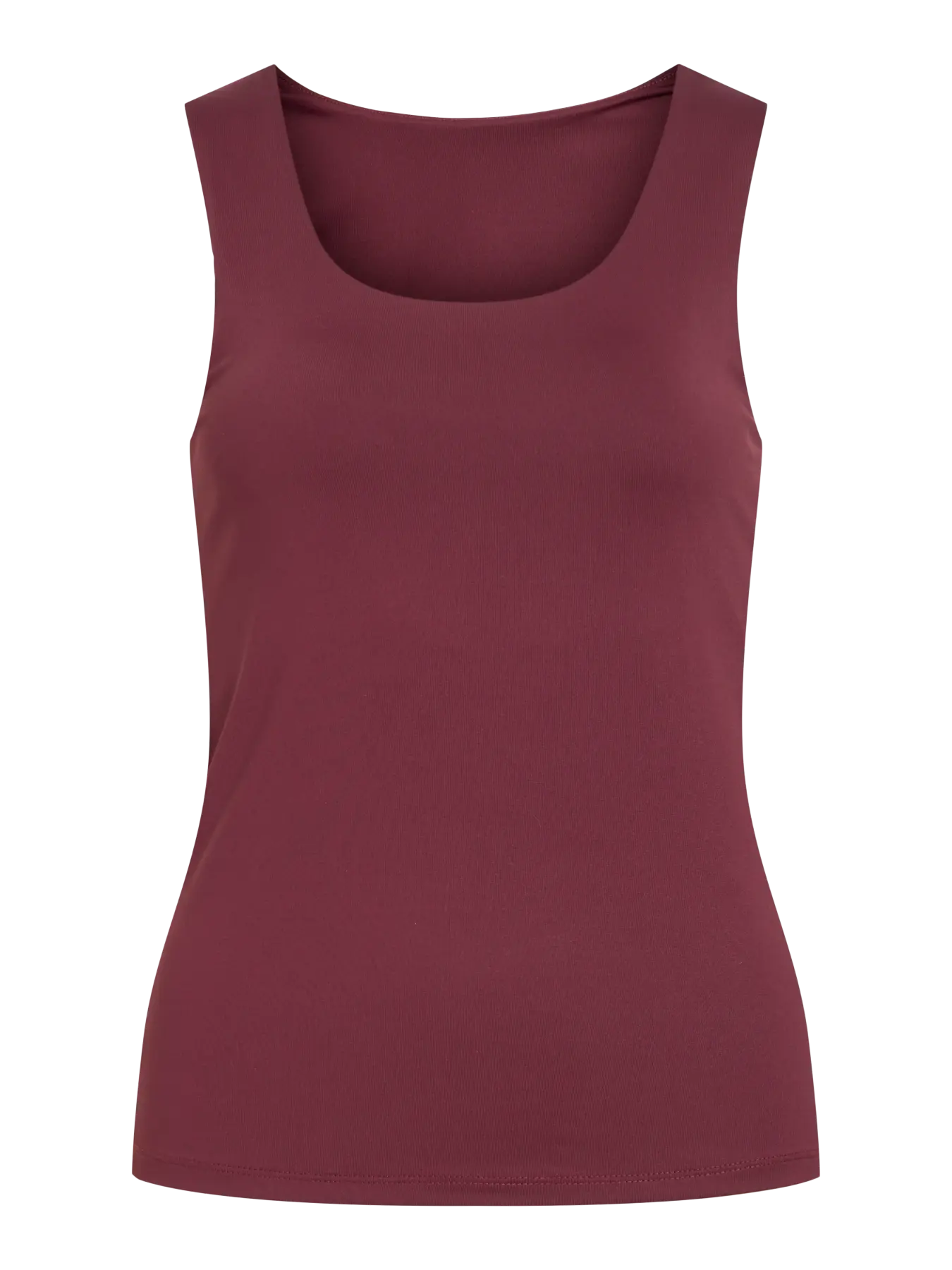 Vikenza slinky tank top in burgundy