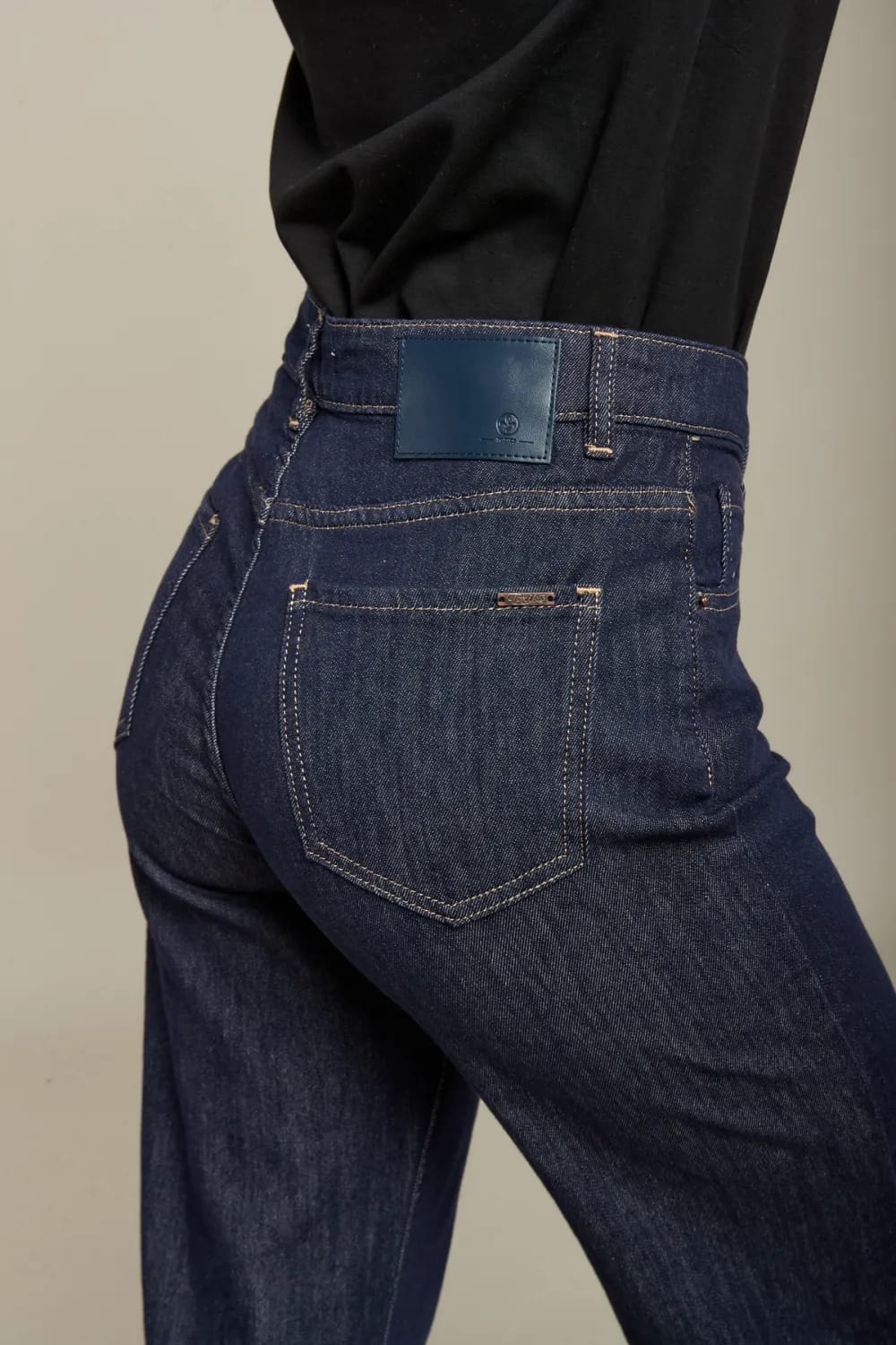 Dark Denim Wide Leg Jeans