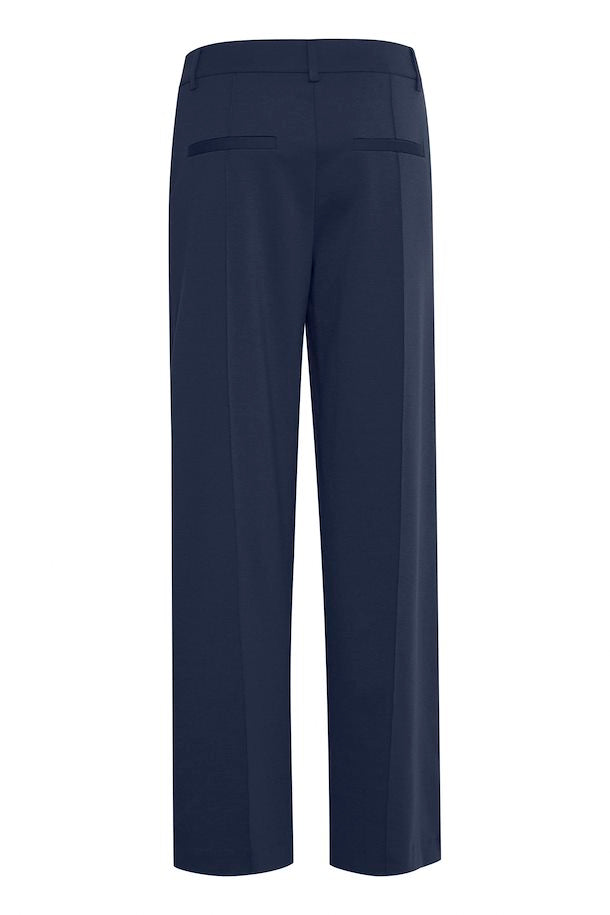 Ihkate wide leg trousers navy