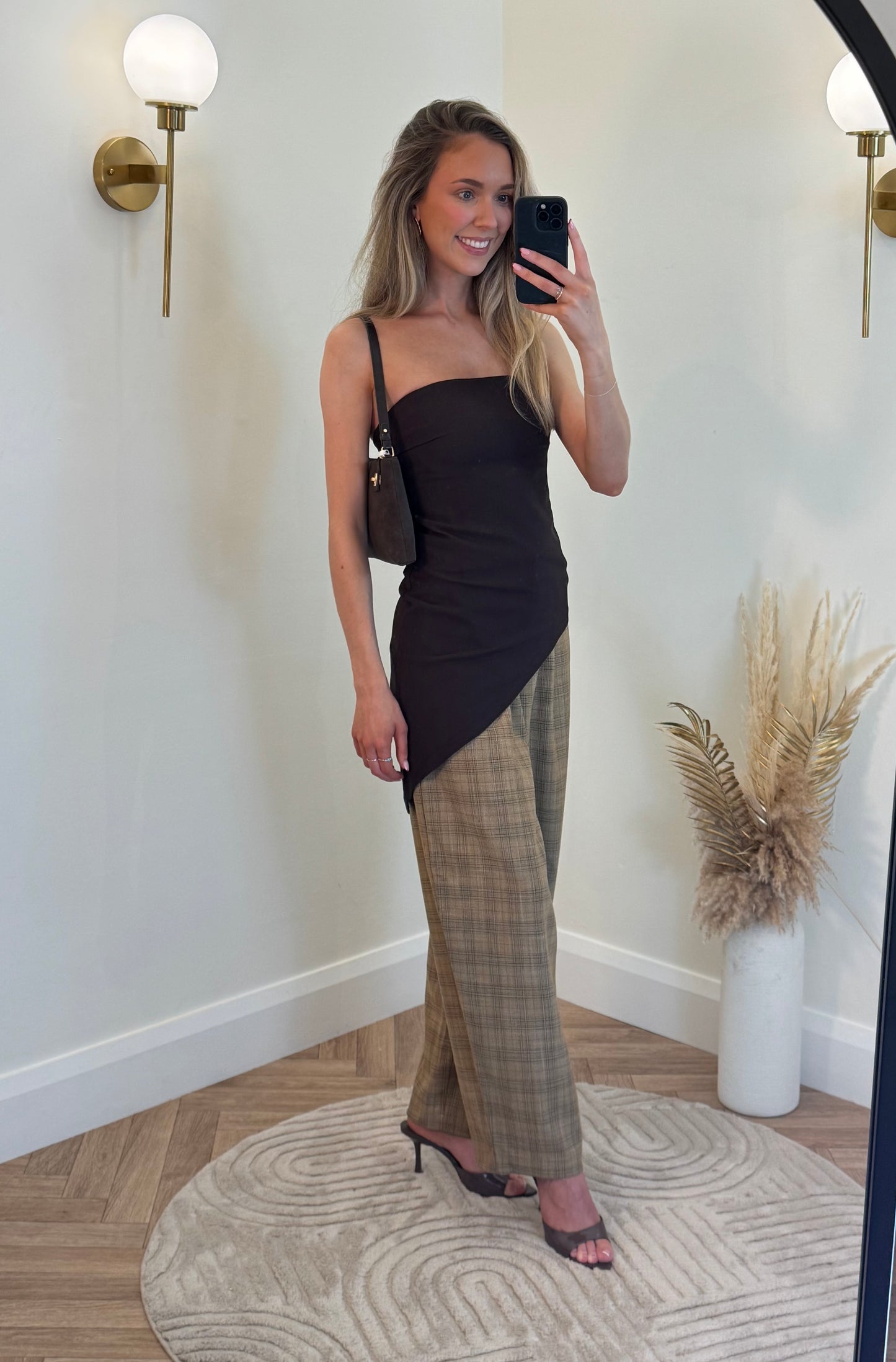 Eve Bandeau Top in Brown