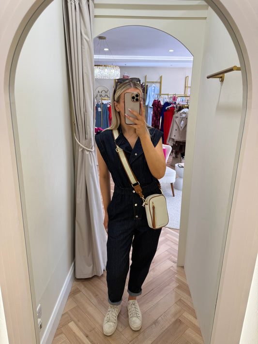 Callie Jumpsuit in Dark Denim