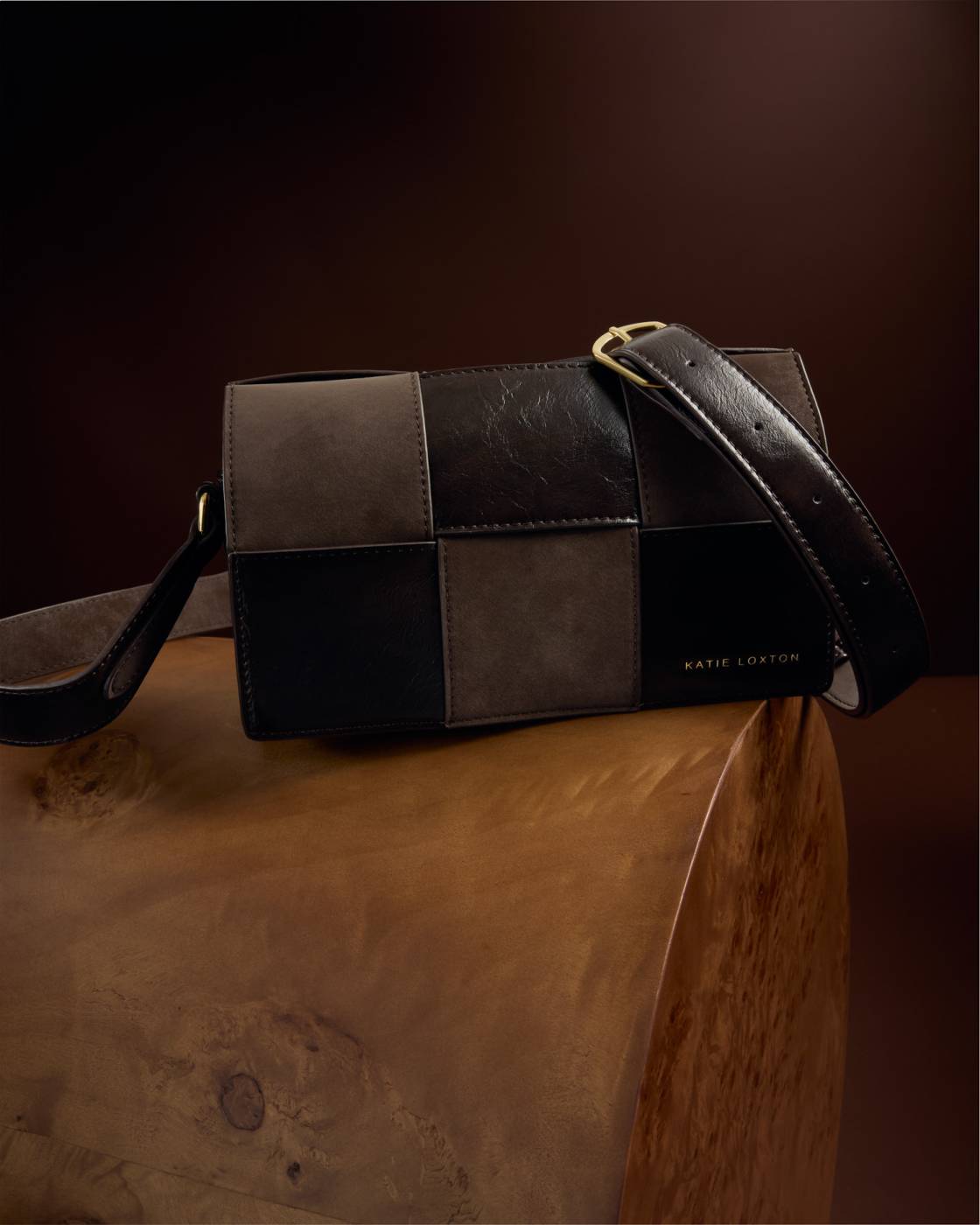 Taya Suedette Crossbody Bag in chocolate