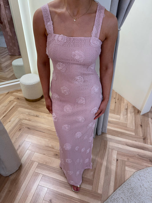 Nancie Floral Maxi Dress in Pink