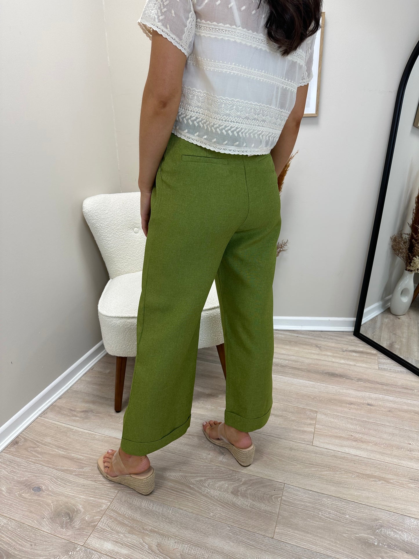 Palmier Trousers in Olive