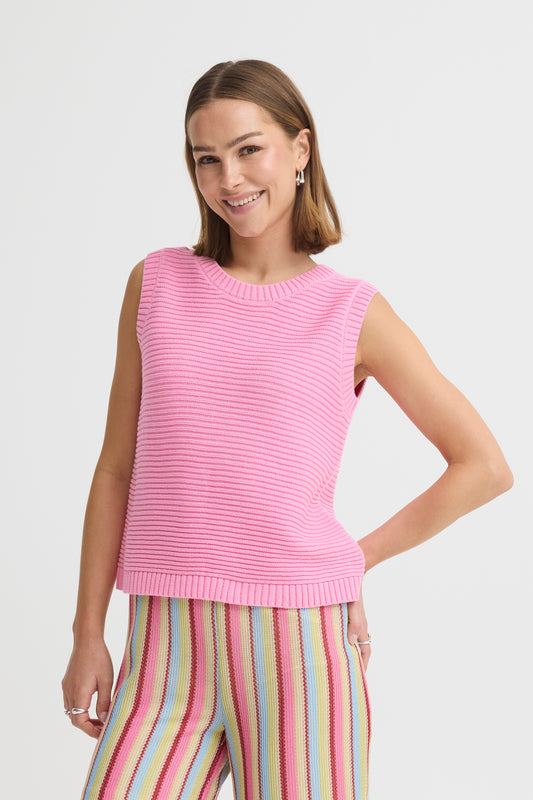 Ihdotties sleeveless knit in wild orchid