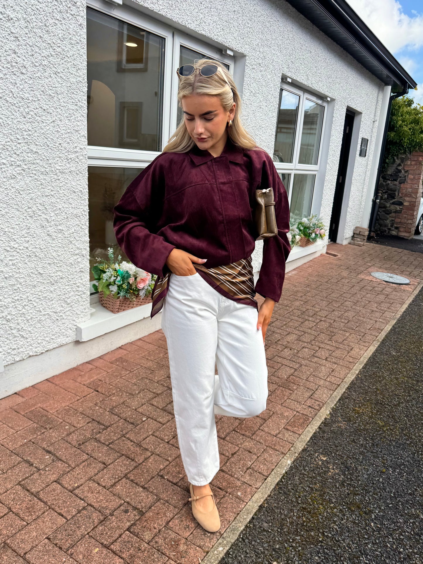 Vicourdie Jacket in Burgundy