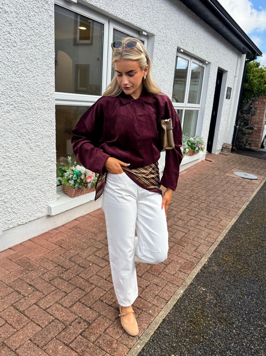 Vicourdie Jacket in Burgundy