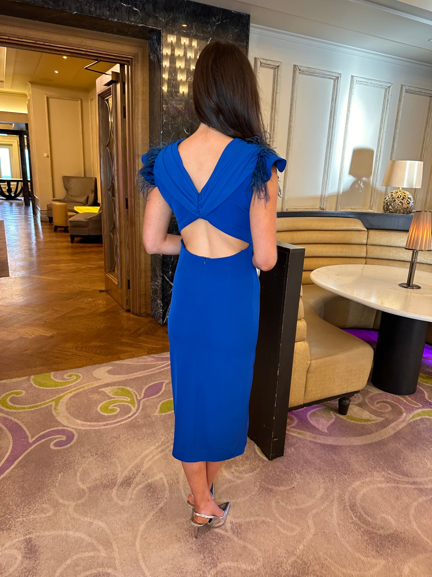 Sophia Dress in Cobalt Blue