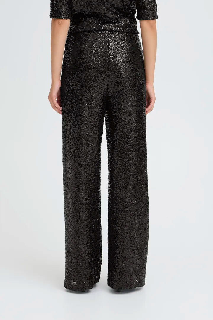 Fauca sequin trousers in black