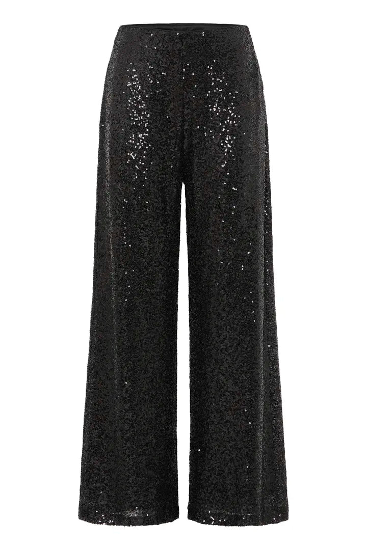 Fauca sequin trousers in black