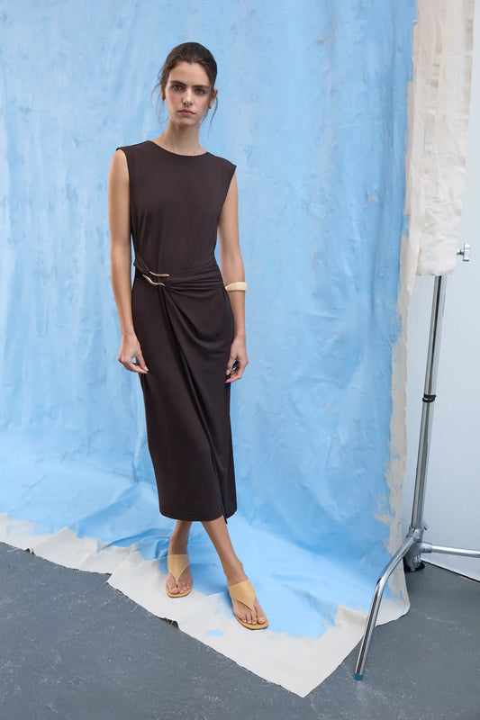 Vijustine brown dress