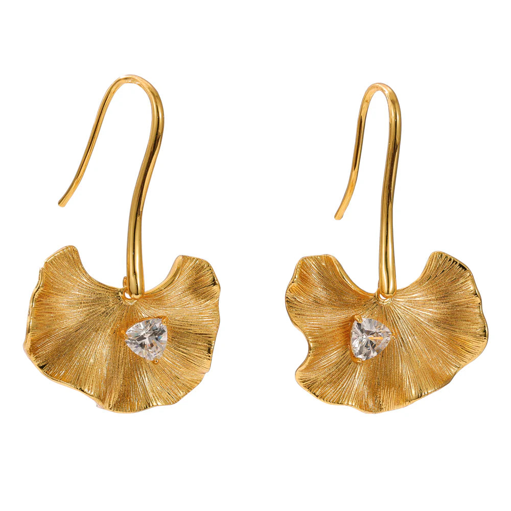 OPHELIA GOLD DROP EARRINGS