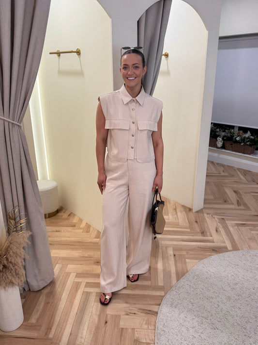 Sasha Co ord in Beige