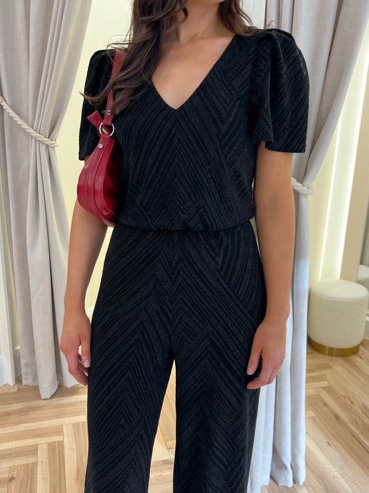 Vizoe sparkle Jumpsuit in Black