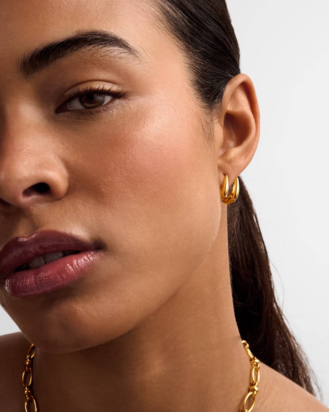 Aurielle Waterproof Gold Hoop Earrings