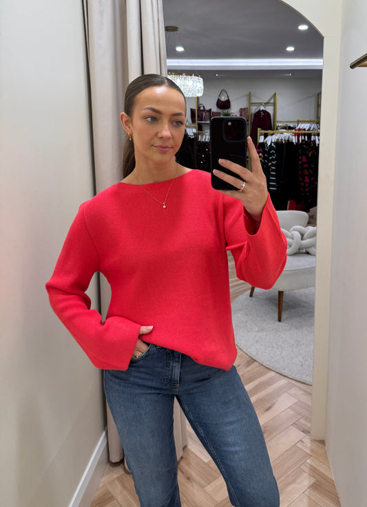 Ihboston knit jumper teaberry