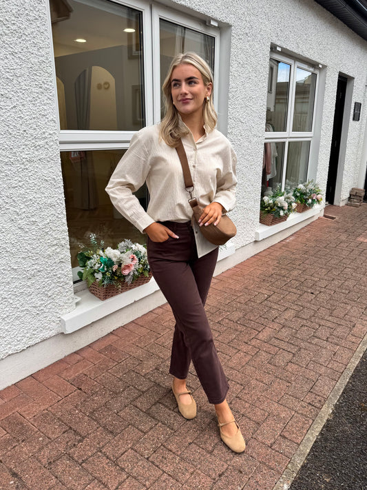 Ihziggy Raven Jeans in Coffee Bean