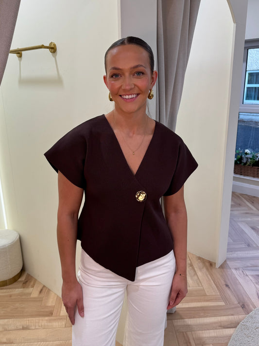 Kyla Top in Brown
