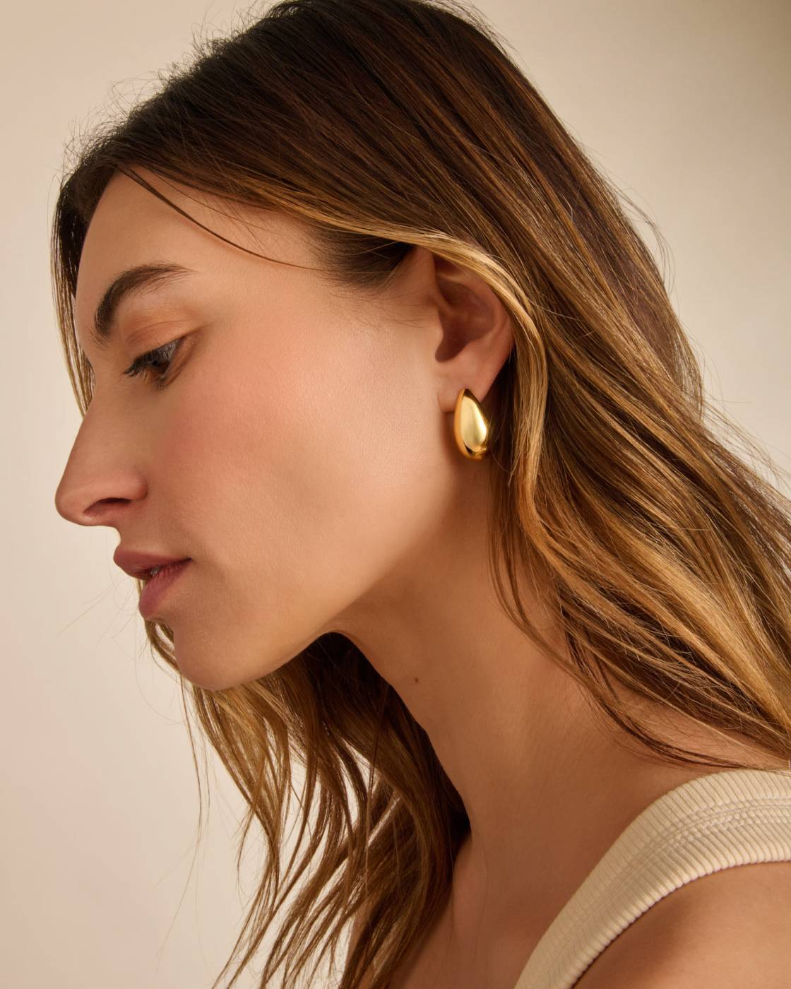 Aura Waterproof Gold Earrings