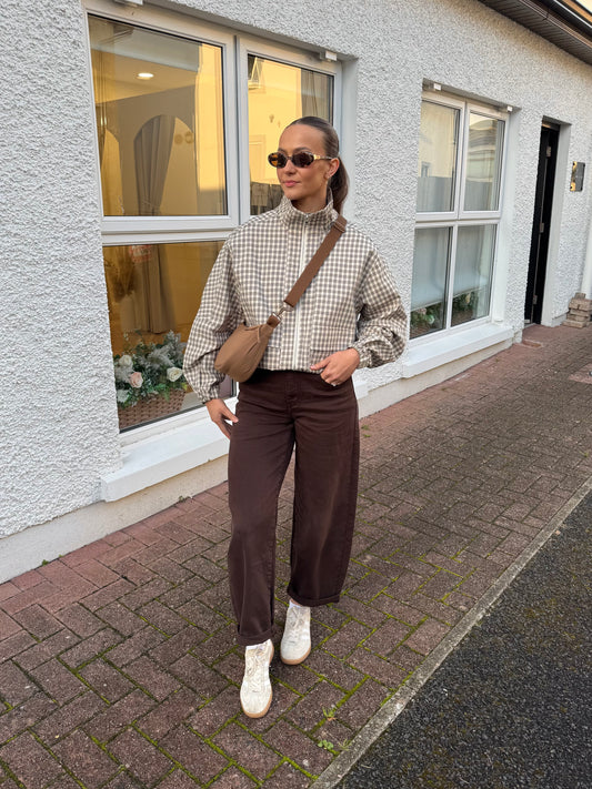 Tory Balloon Jeans in Brown
