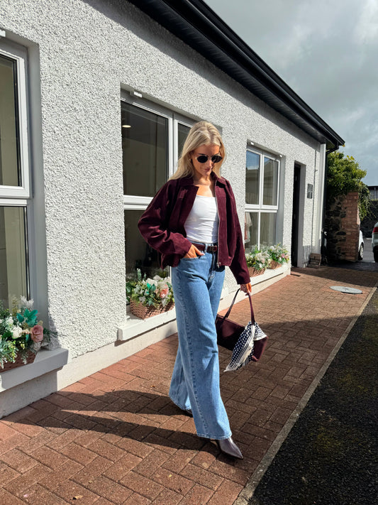 Vicourdie Jacket in Burgundy