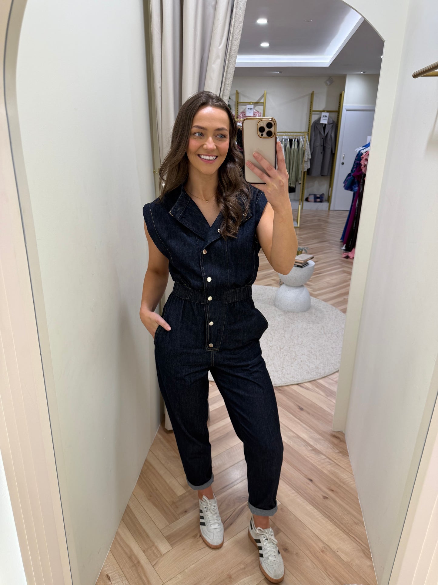 Callie Jumpsuit in Dark Denim