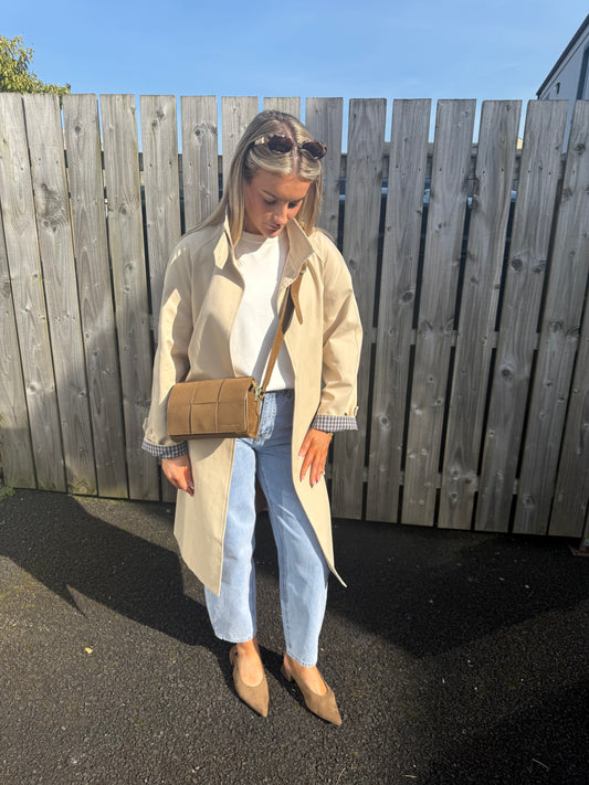Jamie Trench Coat in Beige