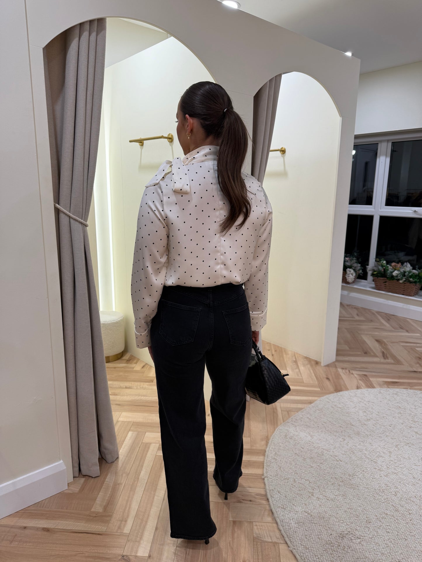 Vifadia polkadot blouse