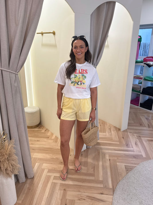 Bibby Shorts in Lemon