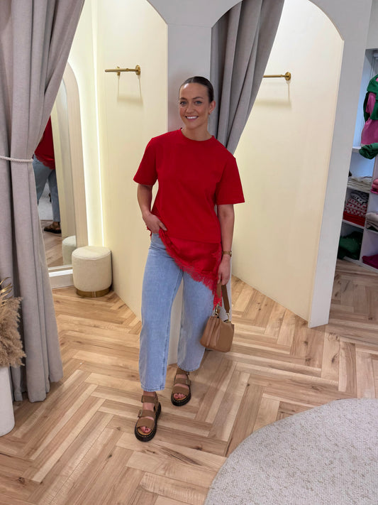 Rhea T Shirt in Red