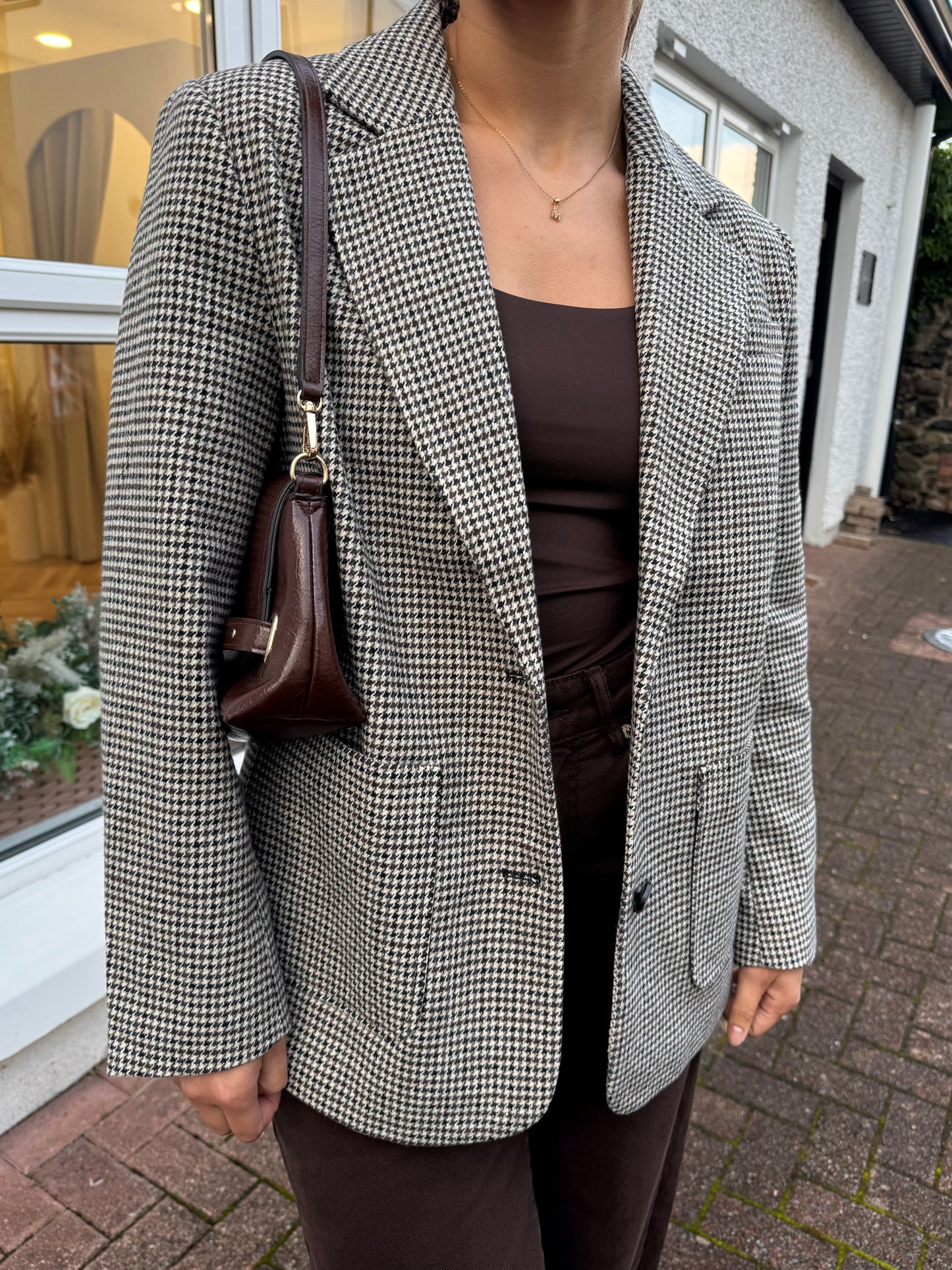 Ihlubana houndstooth blazer