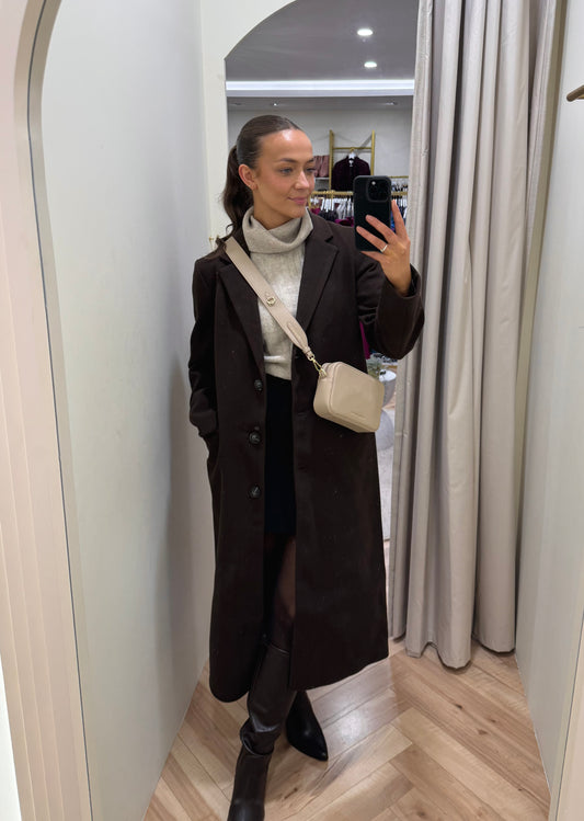 Visolo coat in coffee bean