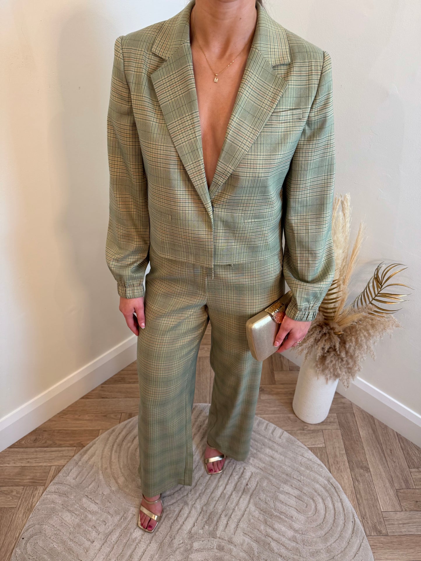 Ihjoli Trousers in Green Check