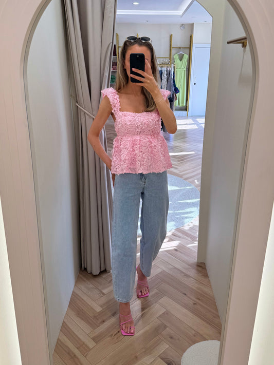 Virosie Top in Cherry Blossom