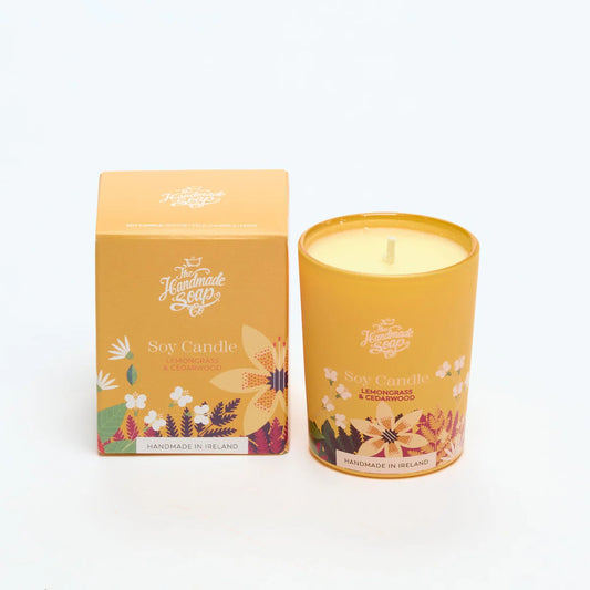 SCENTED SOY CANDLE - LEMONGRASS & CEDARWOOD 70g