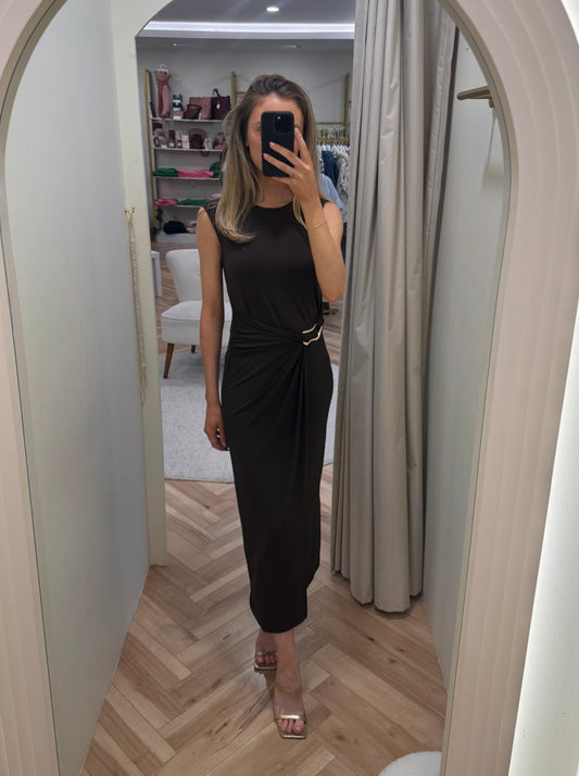Vijustine brown dress