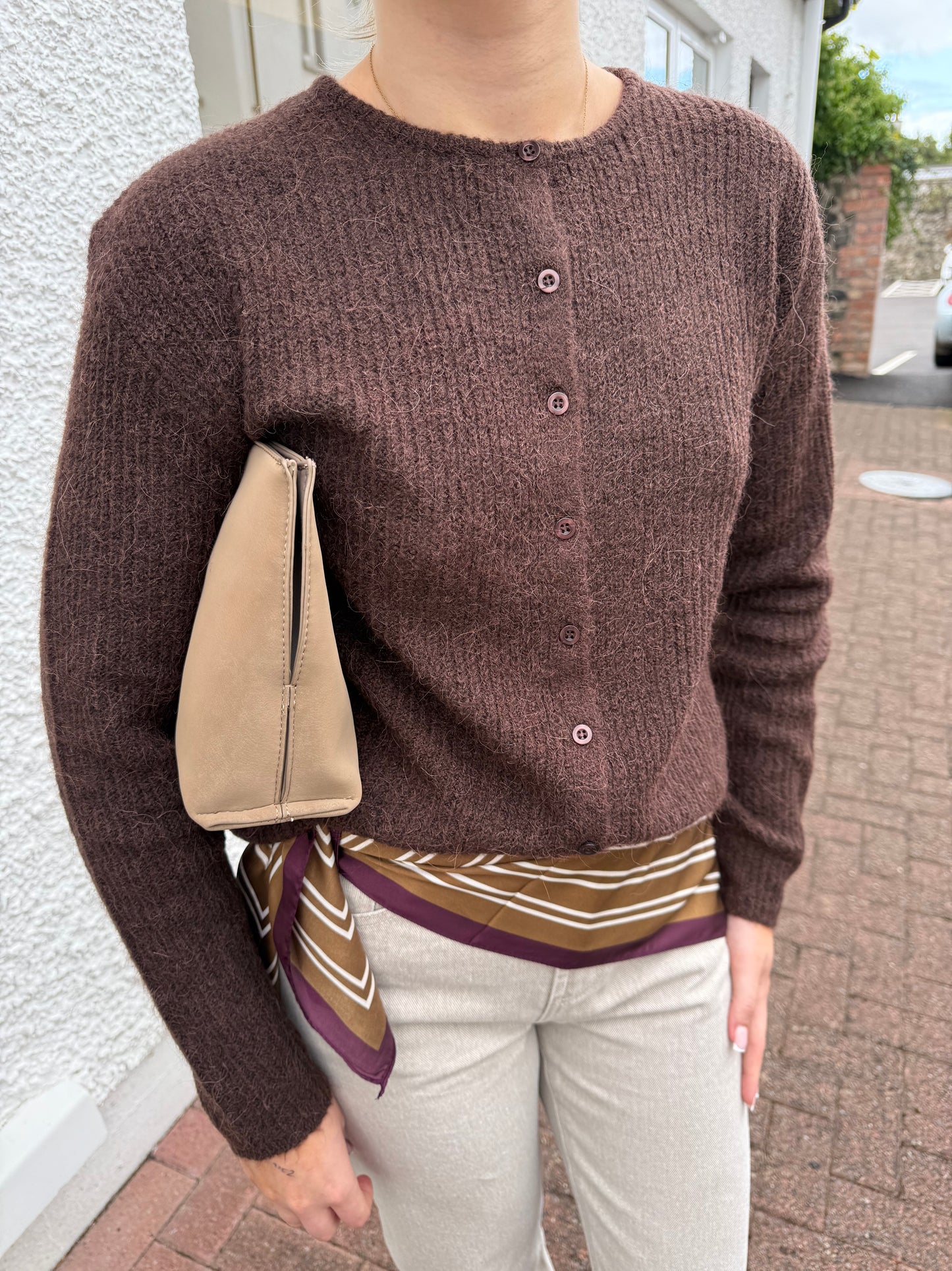 Ihkamara Cardigan in Chicory Coffee