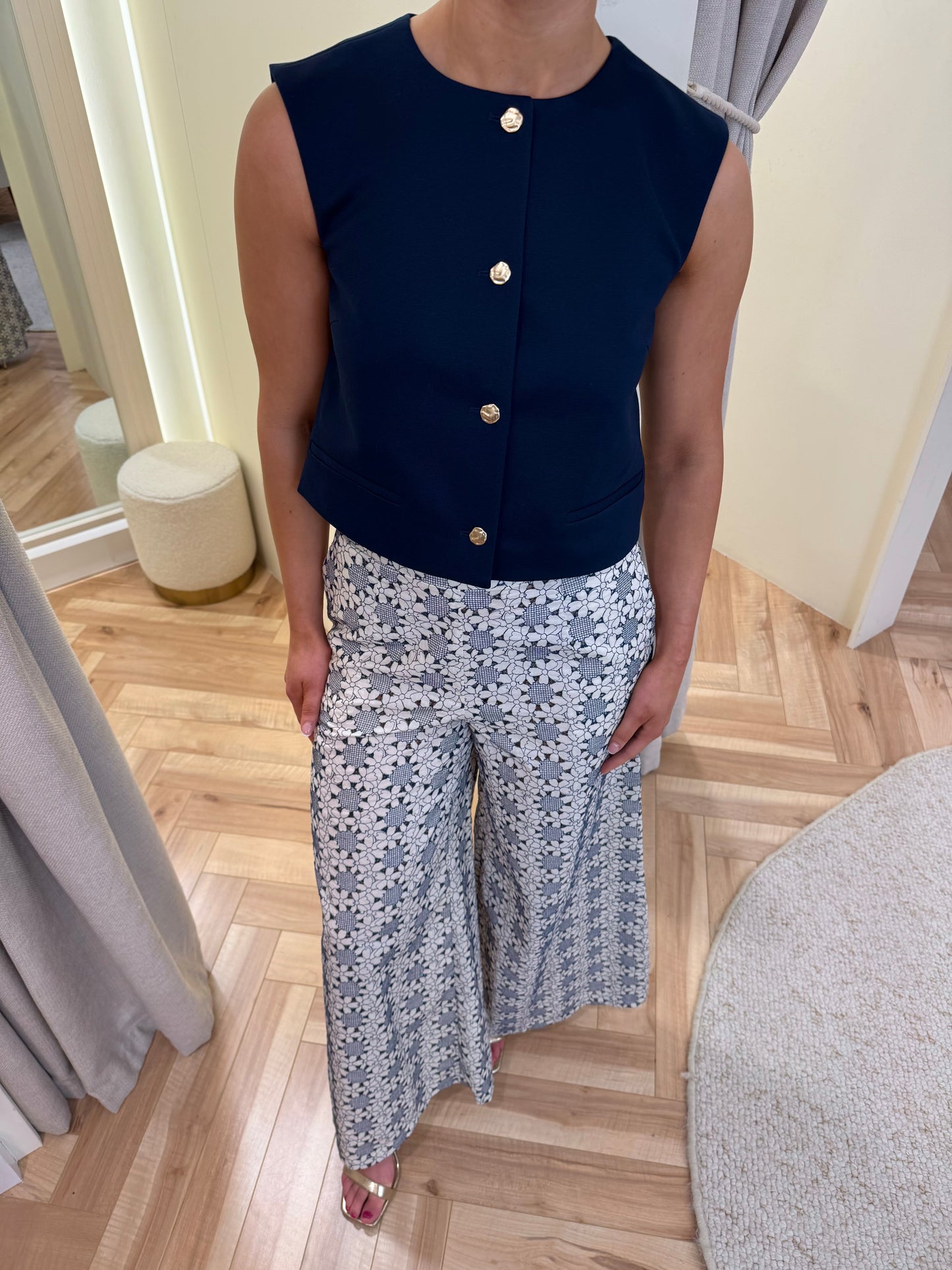 Tilda Waistcoat in Navy