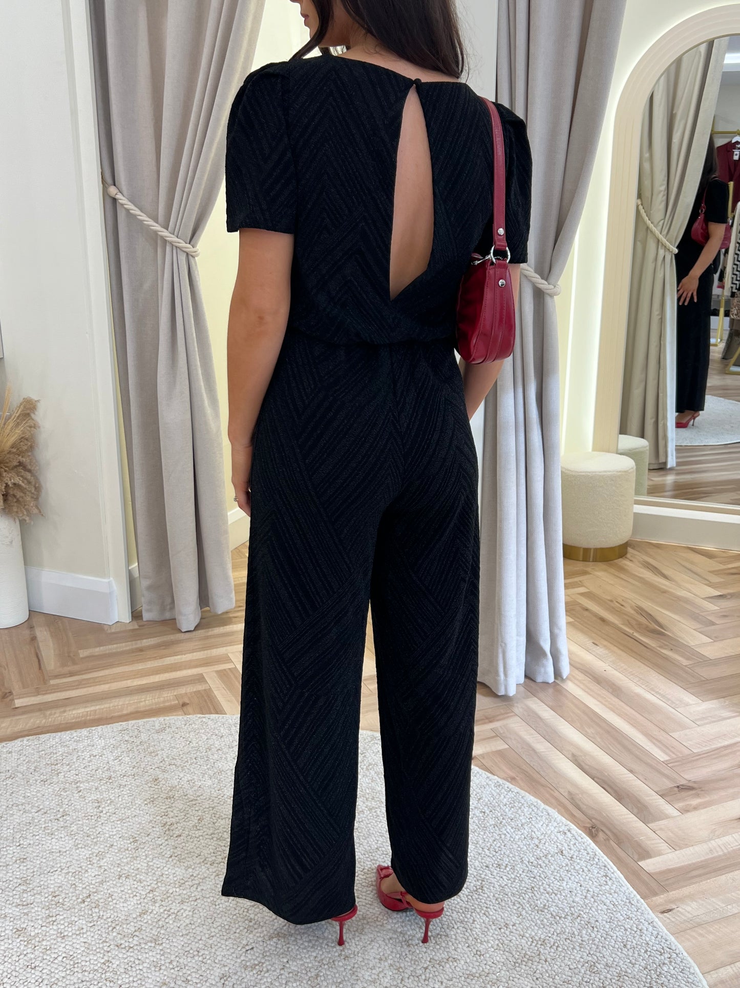 Vizoe sparkle Jumpsuit in Black