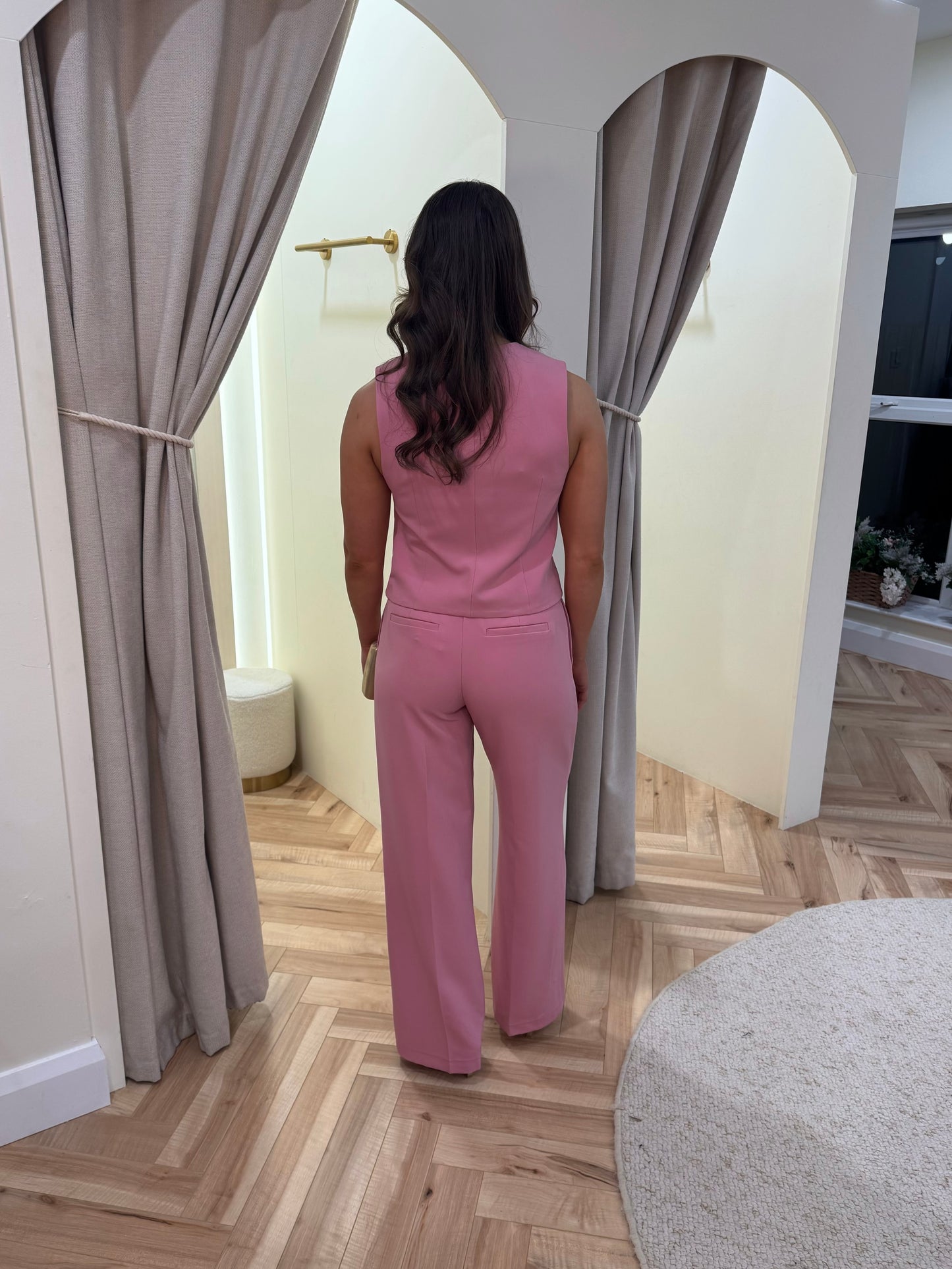 Viiris Waistcoat in Sea Pink