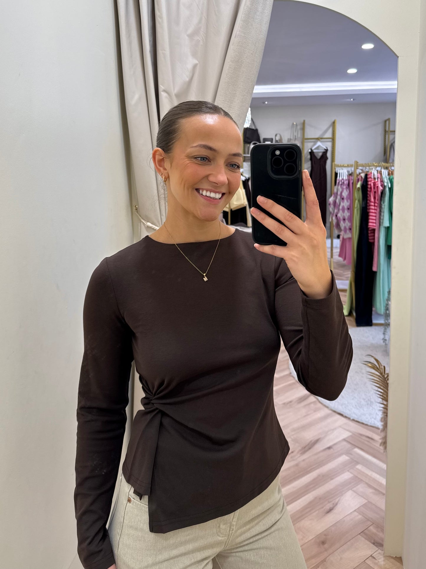 Cary Top in Brown