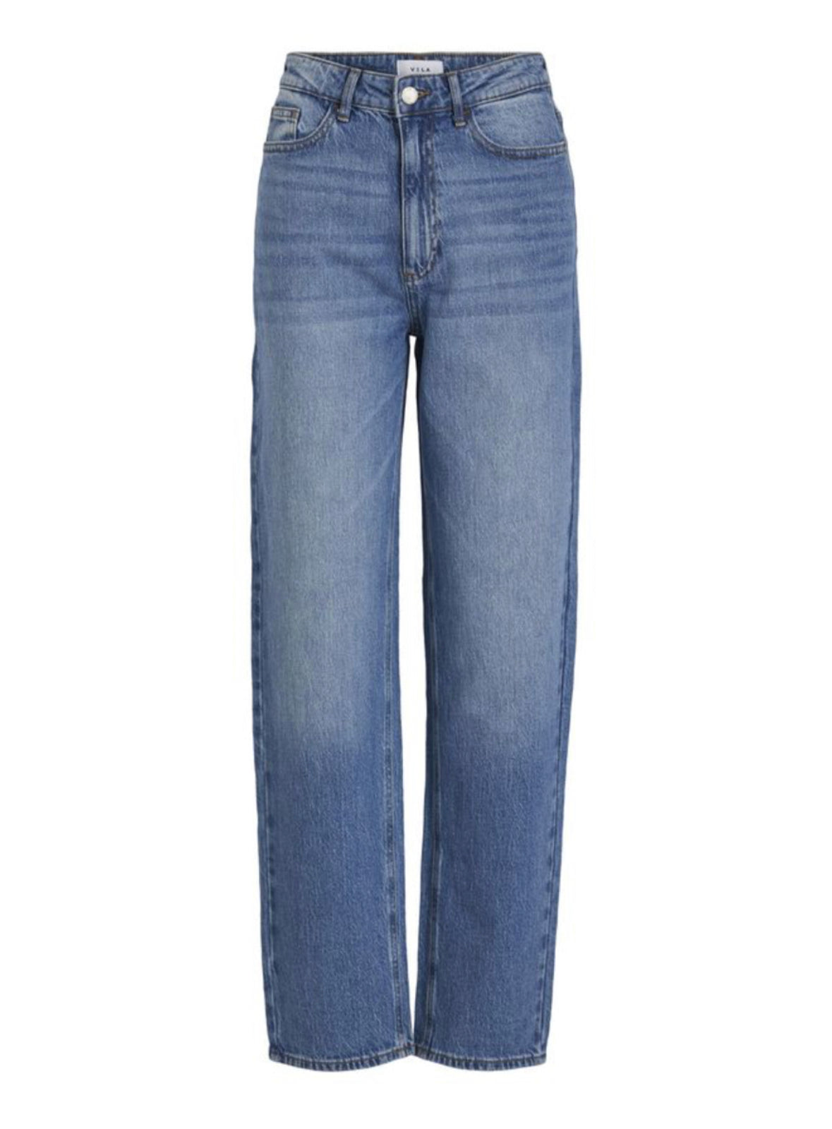 Vikelly medium blue straight denim jeans