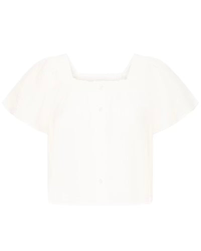 Ihfoxa Blouse in Cloud Dancer