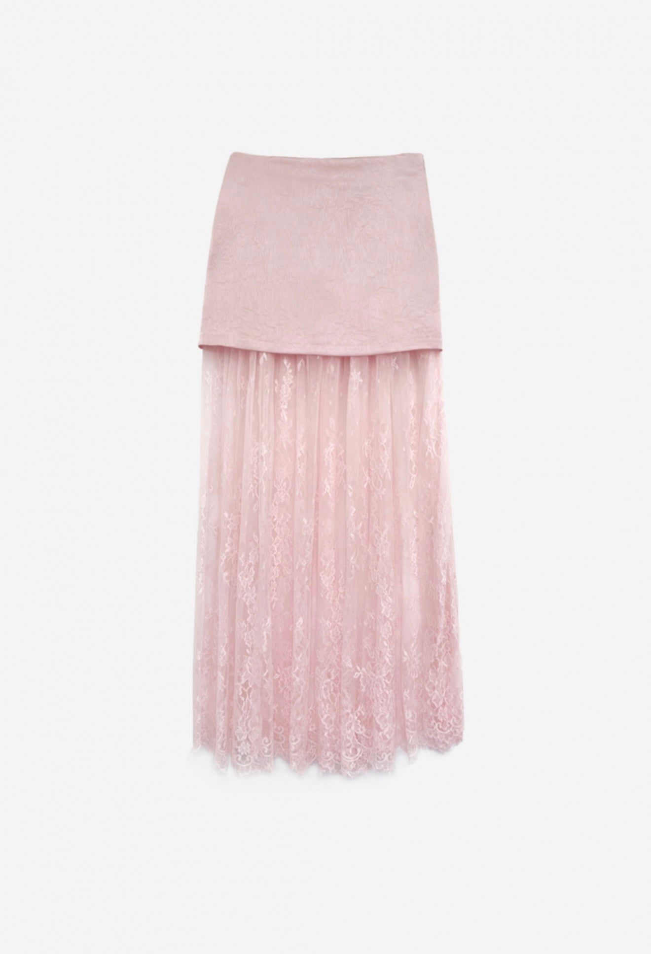 Sophia Lace Skirt in Pink