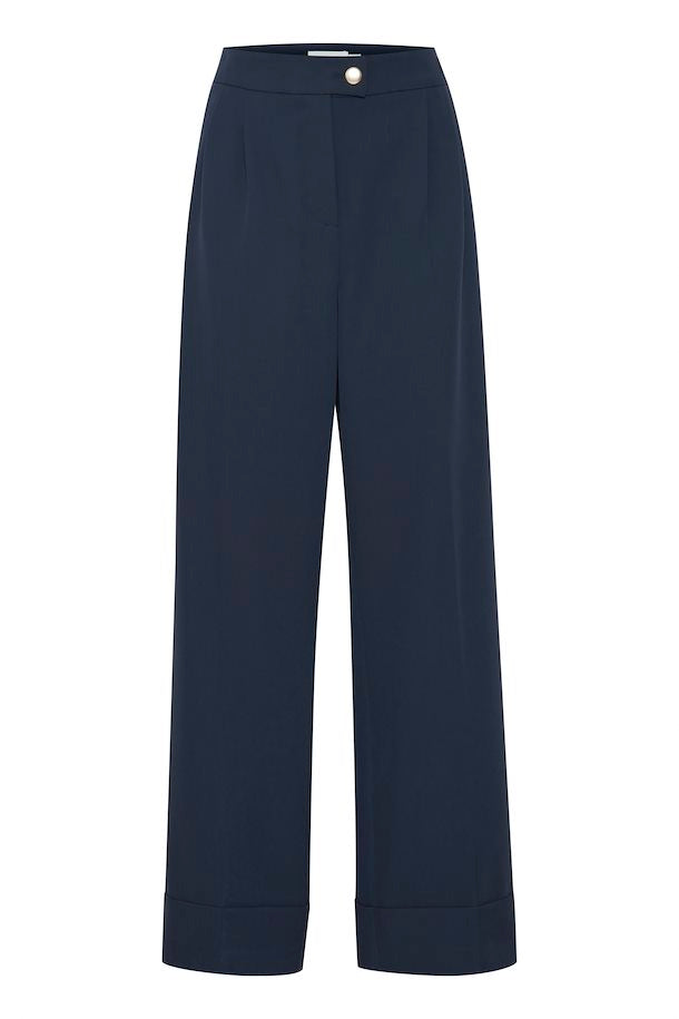 Ichi Ihlexi Trousers in Total Eclipse