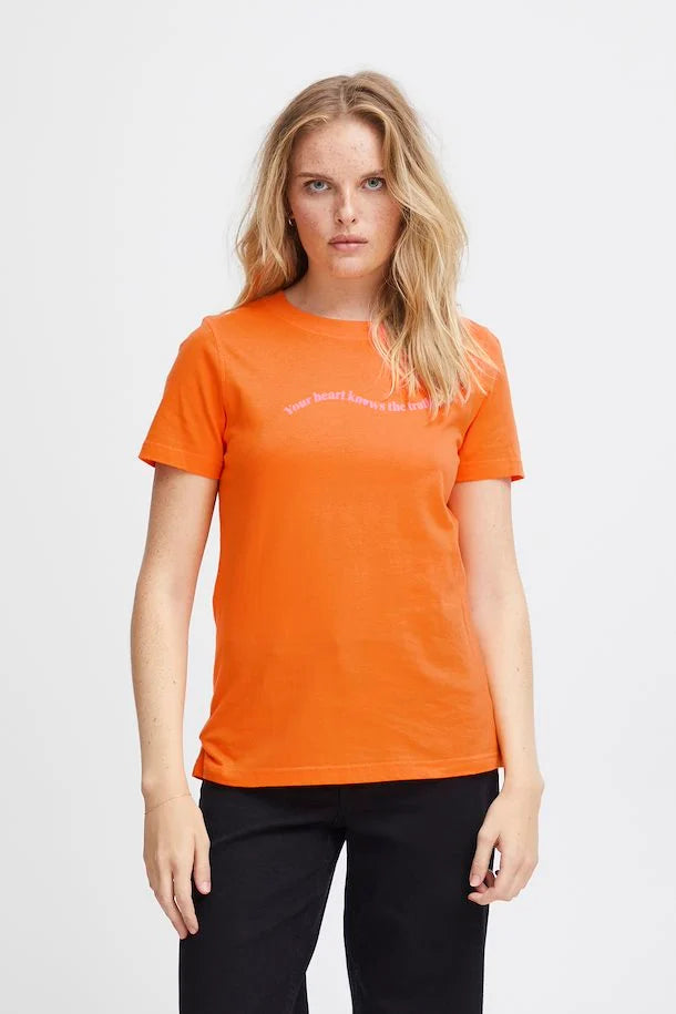 Ichi Ihrunela T Shirt Orange